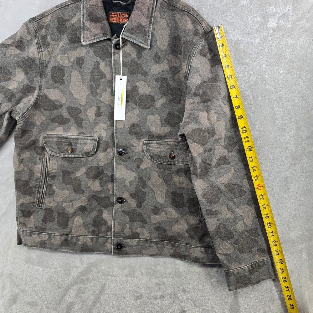 Imogene and Willie Quilt Lined Canvas Chore Coat Mens XL Camo Utility Jacket - Picture 6 of 8
